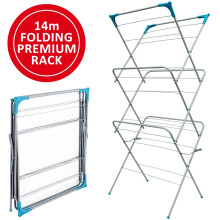 3 Tier Foldable Clothes Airer 14m Drying Rack