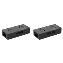 2X 5V 3-Pins ARGB Till 12V 4-Pins RGB-Omvandlare 5V/3-Pins ADD-RGB Till 12V/4-Pins Adapter Synkroniserad med Moderkort 5V 3-Pins Styrenhet