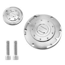 Motorcycle Derby Timer Clutch Timing Covers Master Cylinder Inspection Cover for  Sportster XL 883 1200 Silver