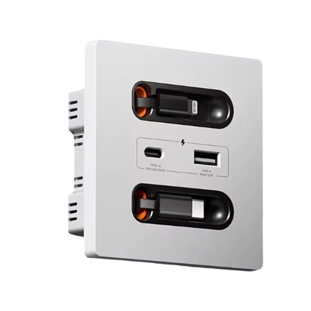 Universal Socket With Charging 20W Fast Charge Usb C Port Pc Power Wall Panel,Mobile Phone Charging Type C 6031093211831