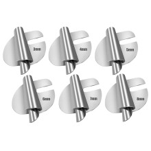 Ensemble de 6 Pieds Presseurs Universels pour Ourlets de Tubes de 3 à 8 mm avec Rouleaux à Bords Spiralés