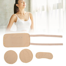4 Stück Rizinusöl-Packung Set mit verstellbaren Gurten, waschbar, Khaki