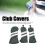 Dark Green PU Driver Headcover, 8.3oz, Dustproof 4