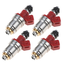 4Pcs Car Fuel Injectors for 16600-86G00 for Pickup D21 2.4L 1990-1995 JS21-1/ FJ564/ FJ342