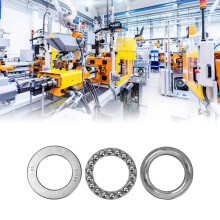 5Pcs Thrust Ball Bearings 51 106 Steel Axial Load Industrial Equipment