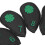 10 PCS Black PU Golf Iron Head Covers Waterproof Four Leaf Clover Pattern 7