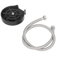 Black Stainless Steel Automatic Cup Washer — 14x13x2.8cm for Bars