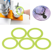 5 Pieces Badge Machine Gasket Set 37MM Die Replacement Spacer Auxiliary Tool
