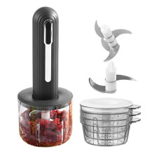 Robot Culinaire Électrique Sans Fil pour Légumes, Hachage, Purée D'Oignons, D'Ail, de Piments B
