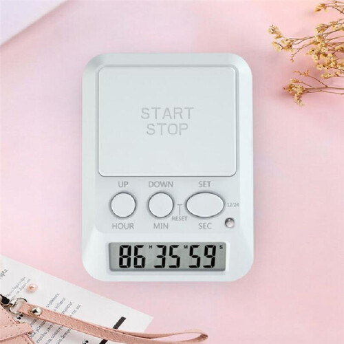 Timer with Light Beep Notification with Light Beep Multi-Function Electronic Timer Clock for Studying Breaks for Gym 1