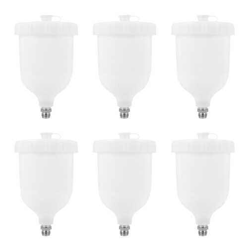 6X Spray Gun Cup Replacement Pot 600ML for Devilbiss  / TEKNA Pro Pri FLG New