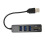 USB2.0 Hub with Memory Card Reader, 3 USB B Ports, Black 2
