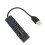 USB2.0 Hub with Memory Card Reader, 3 USB B Ports, Black 3