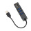 USB 2.0 Hub with Card Reader, Memory Card Slots, 3 Ports, Black 5