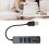 USB2.0 Hub with Memory Card Reader, 3 USB B Ports, Black 14