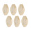 200X Bouchées - Bols, Bois Biodégradable "Bateau" 11 cm x 6,5 cm 2