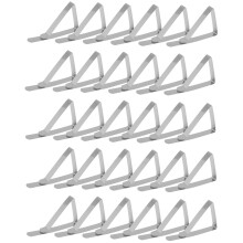 30 Pack Tablecloth Clips - Durable Stainless Steel Table Cloth Clips & Cover Clamps - Flexible Table Cloth Clip Holder