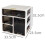 Cream Plastic 3 Layer Desk Organizer with Drawer 2