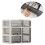 Cream Plastic 3 Layer Desk Organizer with Drawer 9