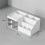 Cosmetic Organizer Large Cap 28.5x17x12 cm White 2