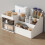 Cosmetic Organizer Large Cap 28.5x17x12 cm White 4