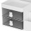 Cosmetic Organizer Large Cap 28.5x17x12 cm White 6