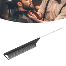 Set di 10 pettini a coda di topo in acciaio e plastica | Denti fini, 20cm