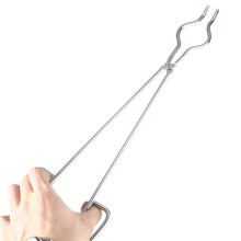 3Stück 45cm Edelstahl Tiegel Tong Clamp Graphit Schmelzofen Zangenhalter