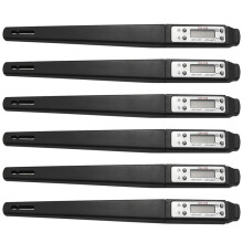 6X Cooking Food Thermometer Digital Instant Reading Meat Thermometer Barbecue Thermometer High Precision (Black)