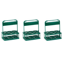 3X 6 Holes Foldable Bottle Carrier, Portable BBQ Party Beer Jar Holders, Basket for Kitchen Storage and Organisation