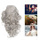 Matte Silver Long Curly Braided Wig 28.3in 72cm 16