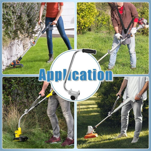 Weed Eater Handle, String Trimmer Handle, Ergonomic Trimmer Grip Weed Eater Strap with Shoulder Strap Harness 2