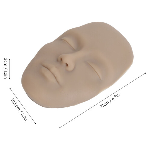 3D Makeup Practice Kit,8pcs,17x10.5x3 cm,Dark Skin 1