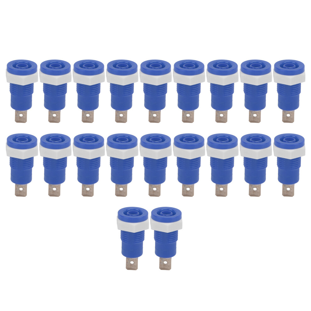 Boat Rv 20Pcs Banana Socket Female Connectors 4Mm Brass Terminals Blue 4661388234515