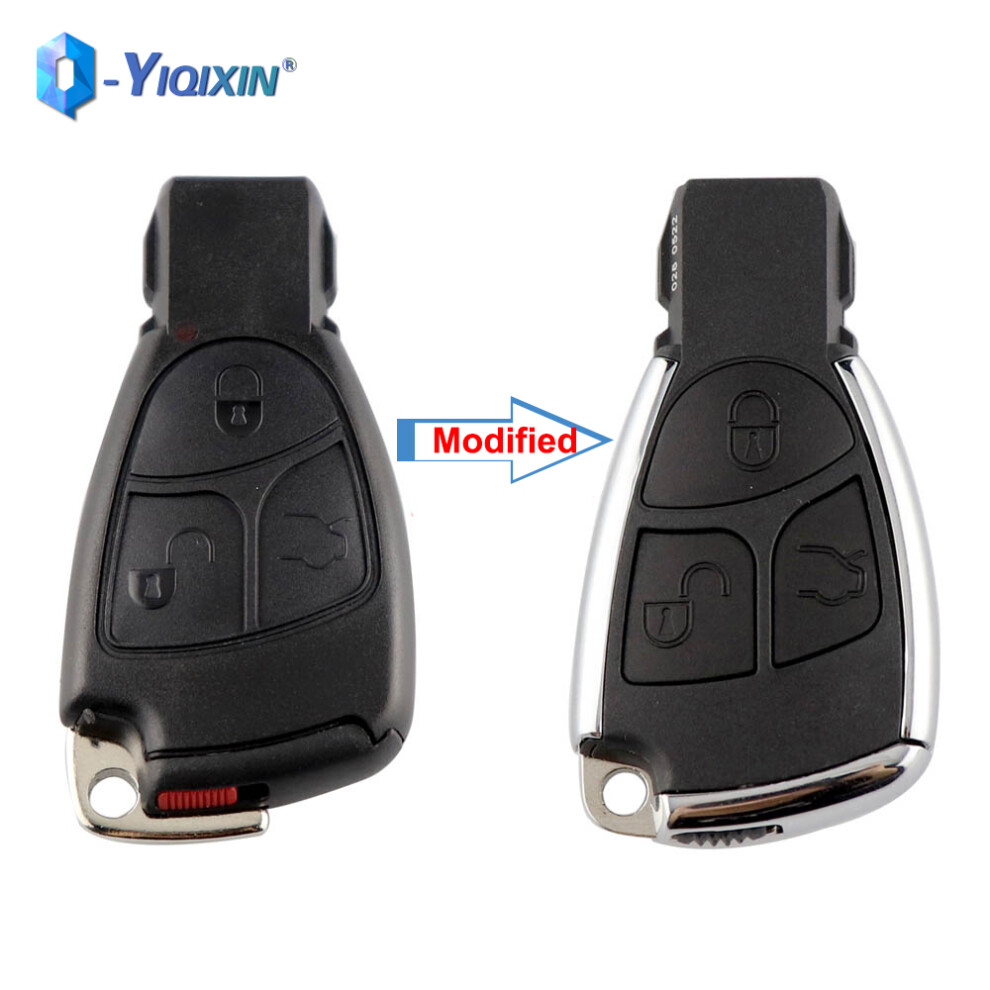 Modified Car Remote Key Case 3 Buttons For Mercedes For Benz C B E Class W203 W211 W204 Yu Bn Cls Clk Replacement Cover 6935161710724