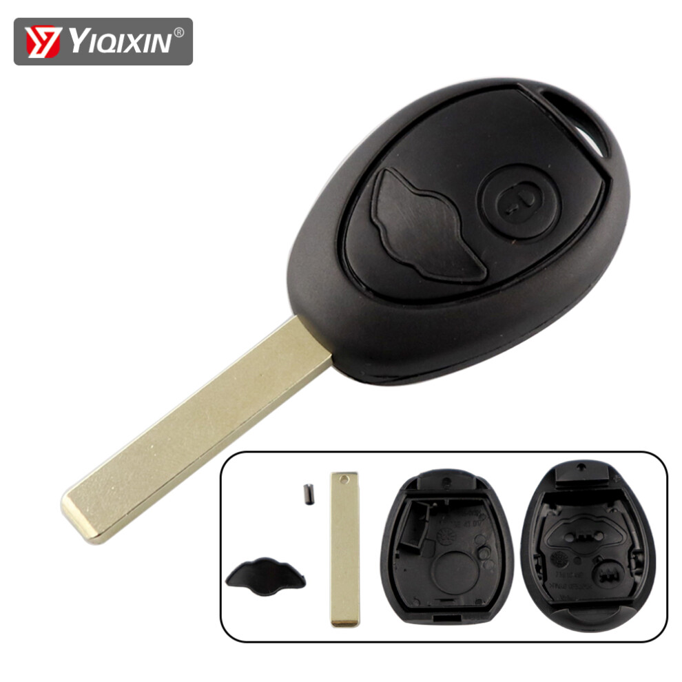 Key Shell Fob For Bmw Mini Cooper S R50 R53 Rover 75 For Bmw Remote Car Key Case Cover 2 Button Uncut Blade Replacement 6935161710694