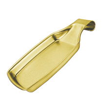 304 Stainless Steel Spoon Rest Storage Square Kitchen Utensil Holder Gold
