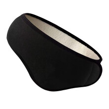 Bonnemousses d'hiver en peluche chaude avec bouchons d'oreilles, réglables, noir