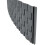 Deep Grey Rattan Effect Flexible Plastic Lawn Edging, 2.4m Garden Border 2