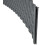 Deep Grey Rattan Effect Flexible Plastic Lawn Edging, 2.4m Garden Border 4