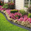 Deep Grey Rattan Effect Flexible Plastic Lawn Edging, 2.4m Garden Border 5