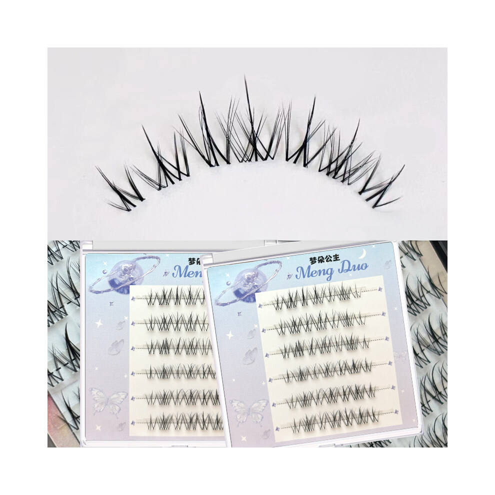 Bright-Home (Glues) Glues/Glue Free Style Eyelash Clusters Dense Soft Artificial Eyelashes For Shopping Dating Daily Use