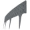 Deep Grey Rattan Effect Flexible Plastic Lawn Edging, 2.4m Garden Border 7
