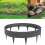 Deep Grey Rattan Effect Flexible Plastic Lawn Edging, 2.4m Garden Border 11