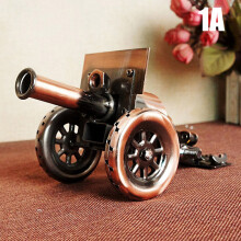 (Red and copper, P001A) Mini Canon Rétro - Décoration Table