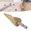High Speed Steel Step Drill Bit 4-20mm Spiral Flute Cone Centering Tool 15