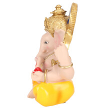 Statua Colorata di Ganesha Elefante in Resina Decorazione per Casa e Giardino