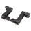 360 Adjustable Motorcycle Foot Peg Highway Bracket Rugged Black Touring 15