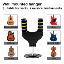 Secure Guitar Wall Hanger Hook – Suitable for All Guitar Sizes Steel Mount