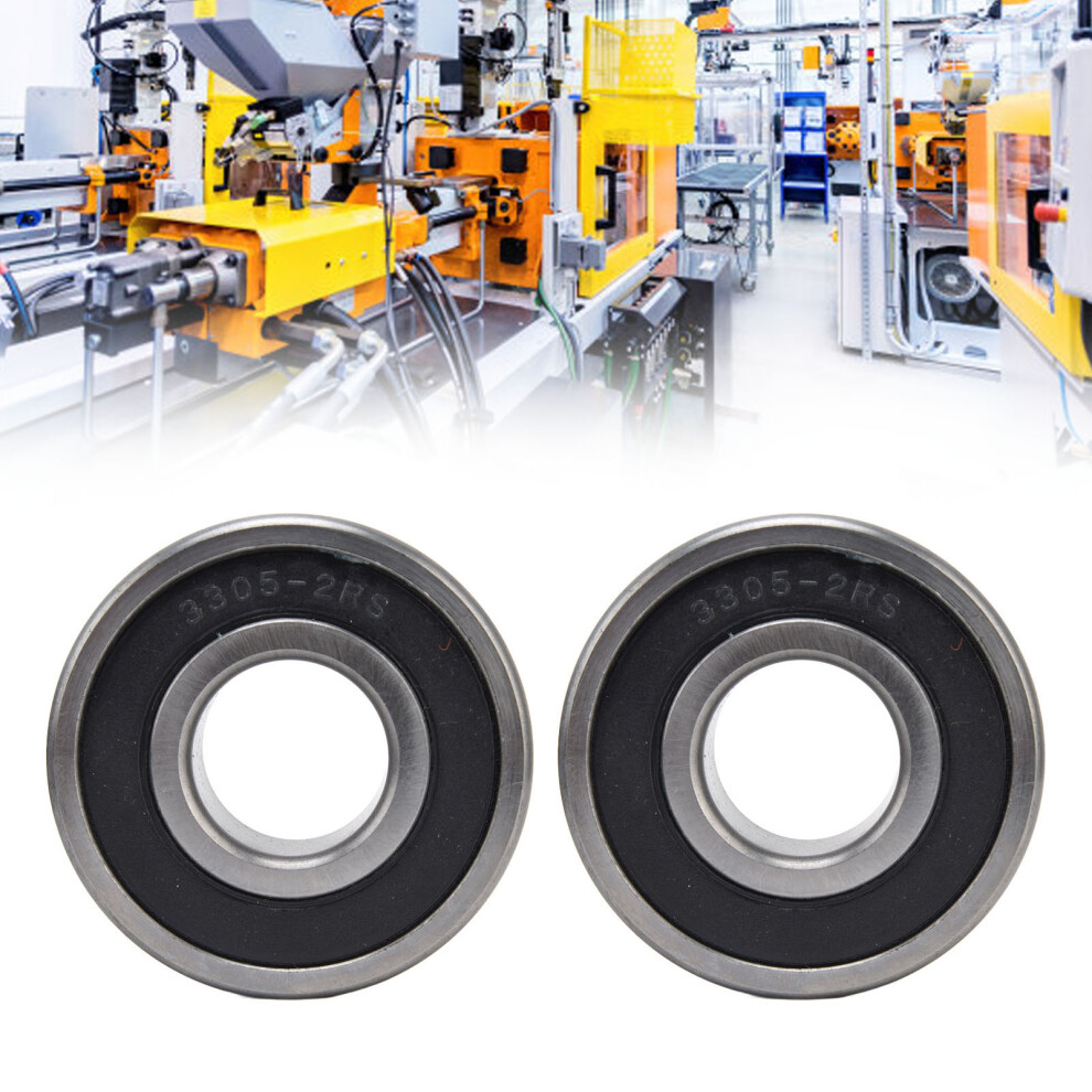 2Pcs 3305-2Rs Double Row Ball Bearings High Speed Industrial Steel 8231388237937